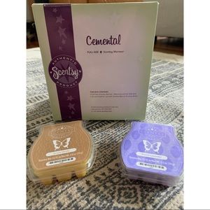 Scentsy Candle Warmer - Full Size w/ 2 Extra Bars